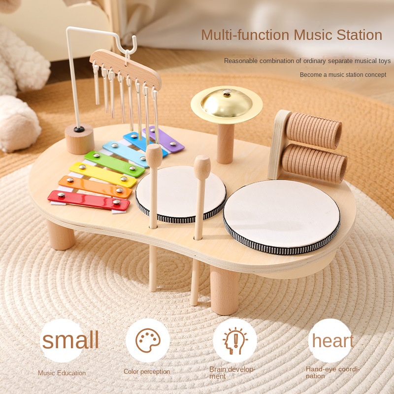 Kids Education Table - LazyChild Çocuklar eğitici oyuncak Ahşap Müzik