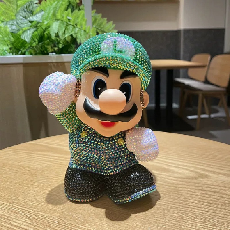 Kingdom Kids Education - Karikatür Mario Dinozor DIY Elmas Yapıştırmalı