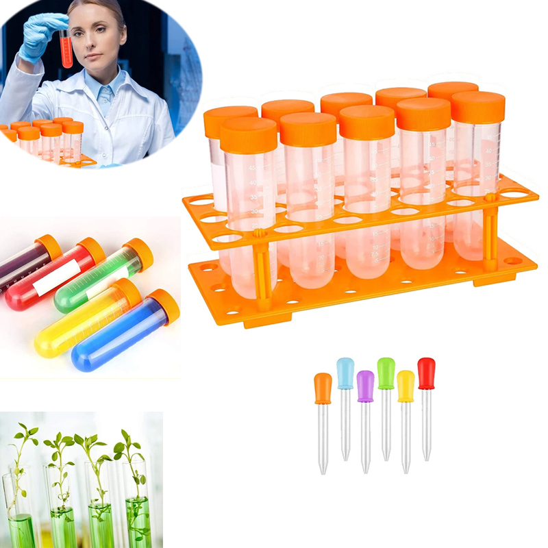 Kids Education Youtube - Çocuklar Plastik Test Tüpleri Damlalıklı Öğrenme