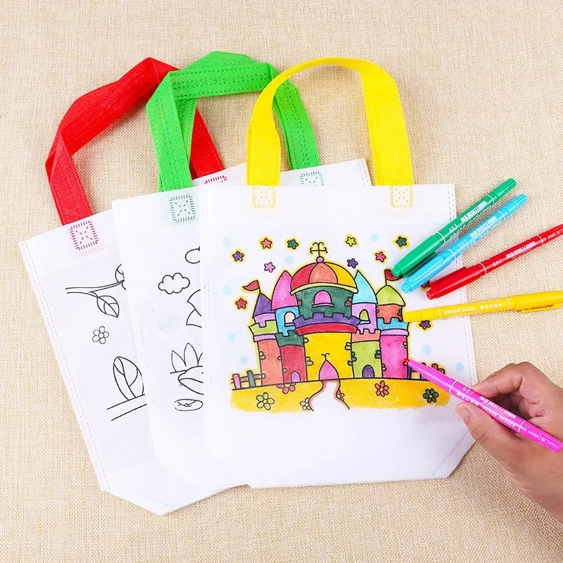 Kids Educational Workbooks - 1-10 adet Setleri DIY Graffiti Çanta