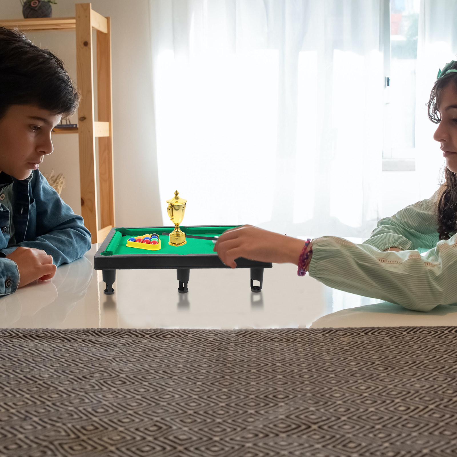 Kids Education Table - 1 Set Ebeveyn-Çocuk Mini Bilardo Masası