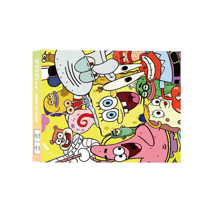 Kids Education Product - 1000 Parça Sünger Bob Kare Pantolon