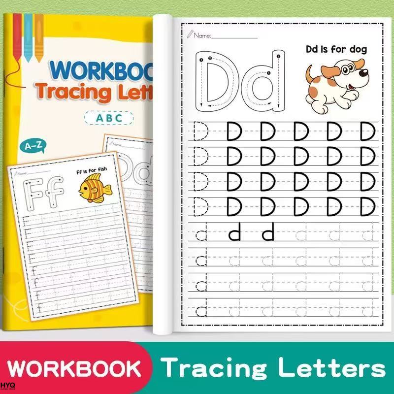 Kids Educational Workbooks - Çocuklar için Kaligrafi 26 Alfabe İzleme