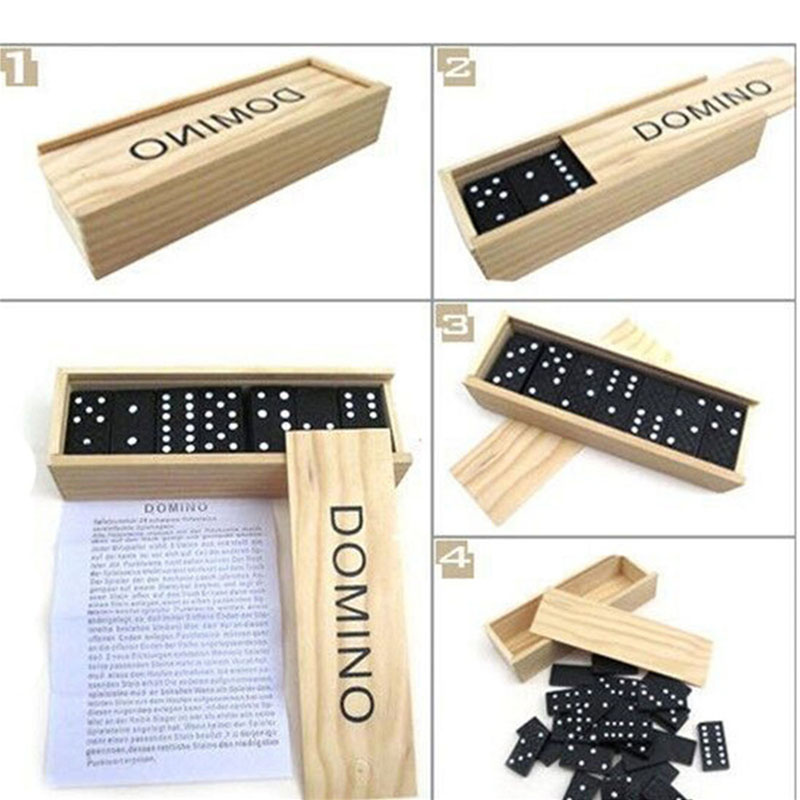 28 adet/takım ahşap Domino mas - Kids Education Table incelemesi ve fiyatı