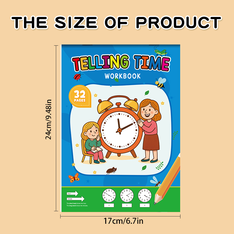 Saat Çalışma Kitabı, Okulda ve - Kids Educational Workbooks incelemesi ve fiyatı